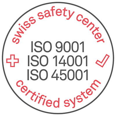 Swiss safety center - ISO 9001 - ISO 14001 - ISO 45001